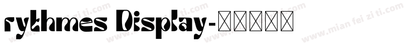rythmes Display字体转换
